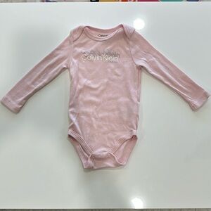 Calvin Klein long sleeve baby onesie
